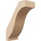 Ekena Millwork 5-inch W x 10-inch D x 14-inch H Baker Rough Cedar Woodgrain TimberThane Knee Brace, Primed BRCUR05X10X14BKRRCPR - alternate 1